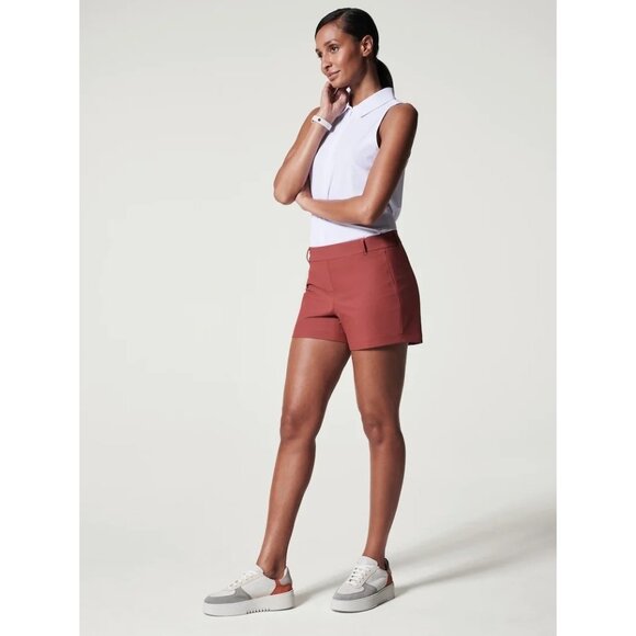 SPANX Sunwashed Red 4" Sunshine Shorts Size XL NEW - Picture 2 of 4